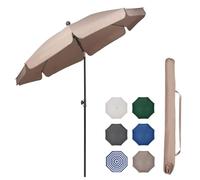 Sekey 2m Garden Parasol with Umbrella Cover - Adjustable and Portable Patio Umbrella for Beach, Garden, Pool, and Patio - UPF 50+ Sun Protection