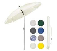 Sekey 2m Garden Parasol with Umbrella Cover - Adjustable and Portable Patio Umbrella for Beach, Garden, Pool, and Patio - UPF 50+ Sun Protection