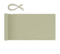 Sekey Balcony Privacy Screen, Balcony Cover, 80 x 500 cm, Balcony Privacy Screen, Balcony Cladding, Oxford with Nylon Cable Ties, Opaque, Waterproof, Wind Protection, Taupe