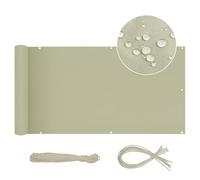 Sekey Balcony Privacy Screen, Balcony Cover, 90 x 600 cm, Oxford Balcony Cladding, with Nylon Cable Ties, Opaque, Waterproof Wind Protection, Taupe