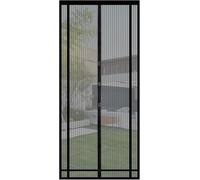 Sekey Fly Screen Balcony Door, Can Be Cut to Size, Magnetic & Self-Adhesive, No Drilling, Insect Screen Curtain for Balcony, Patio and Room Doors, 100 x 220 cm, Black
