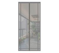 Sekey Fly Screen Balcony Door Cut to Size Magnetic & Self-Adhesive No Drilling Insect Screen Curtain for Balcony, Patio and Room Doors, 160 x 230 cm, Grey