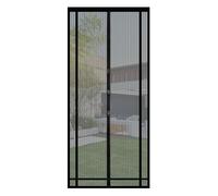 Sekey Fly Screen Balcony Door Cut to Size Magnetic & Self-Adhesive No Drilling Insect Screen Curtain for Balcony, Patio and Room Doors, 140 x 220 cm, Black