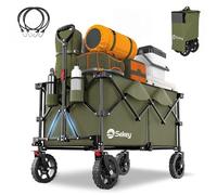 Sekey Handcart, 600D Waterproof Oxford Fabric Alloy Steel Polyvinyl Chloride (PVC), Olive Green, 200L