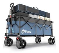 Sekey Handcart, 600D Waterproof Oxford Fabric Rust Resistant high Carbon Steel Frame Polyvinyl Chloride (PVC), Blue with Grey, XXX-Large