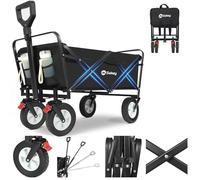 Sekey Handcart, Rubber 600D Waterproof Oxford Fabric Alloy Steel, deep Black, L