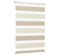 Sekey Klemmfix Double Roller Blind, No Drilling Required, Two-Tone Double Roller Blind, 115 cm Wide, Duo Roller Blind, Sun Protection, 115 x 150 cm, Beige & Brown