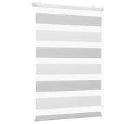 Sekey Klemmfix Double Roller Blind, No Drilling Required, Two-Tone Double Roller Blind, 40 cm Wide, Duo Roller Blind, Sun Protection, 40 x 130 cm, White & Light Grey