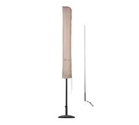 Sekey Parasol Cover for Ø 300 cm Parasols, Patio Umbrella Covers with Zipper Telescopic Pole, 100% Polyester Waterproof Windproof Rip Proof, 175×30.5/36.5cm,Taupe