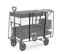Sekey Universal Rain Cover for Folding Trolley with Canopy, 6-Zipper Clear Weather Shield for Pull-Along Cart, Roll-Up Sides, Premium Waterproof EVA, Wind & Dust Proof, 110x60x75 cm (Raincover Only)