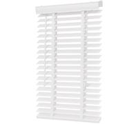 Sekey Wooden Venetian Blind 50 mm Real Wood Adjustable Blinds 80 x 130 cm White