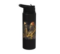 Sekhmet Bastet Isis Goddess African Kemetic Egypt Art Stainless Steel Insulated Water Bottle