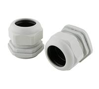 SeKi 10 x Cable Glands M63 37-44 mm, Waterproof IP67 Metric Cable Gland, Grey (RAL7035), Also Suitable for PG48