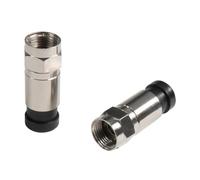 Seki 10 x F-Compression Connector 7.0 mm Coaxial SAT TV Cable Connector for RG6 RG59 Cable Pack of 10 F-Connector