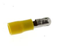 SeKi 14008 Yellow 25 x Round Connector 4-6 mm² Pin Diameter: 5-Insulated Cable Lug 4.0-6.0 mm²