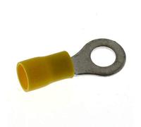 SeKi 14024, 4.0 - 6.0 mm2, M6, Insulated, Pack of 25, Yellow