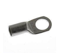 SeKi 14094 Pack of 10 Tubular Cable Terminals Blank 25 mm² M10 Cable Lug Uninsulated Silver