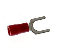 SeKi 14129, 0.5-1.5 mm2, M6, Insulated, 25 Pieces Fork Terminal, Red
