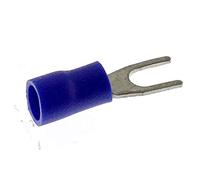 SeKi 14130, 1.5-2.5 mm2, M3, Insulated, 25 Pieces Fork Terminal, Blue