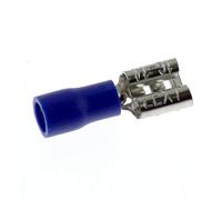 SeKi 14147 1.5 - 2.5 mm2, 0.8 x 6.4, Partliso, Pack of 25, Blade Connector Sleeves, Blue