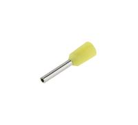 SeKi 14201 ISO Wire end ferrules. 0.25 mm², Yellow, Pack of 100, 0,25mm²