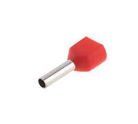 SeKi 14220 Twin Wire End Ferrules 2 x 1.0 mm² Red Pack of 100 Twin Wire End Ferrules 1.0 mm²