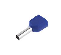 SeKi 14222 Twin Wire End Ferrules 2 x 2.5 mm² Blue Pack of 100 Twin Wire End Ferrules 2.5 mm²