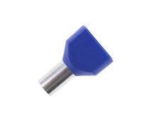 SeKi 14226 Twin Wire End Ferrules 2 x 16.0 mm², Blue, Pack of 50 Twin Wire End Ferrules, 16 mm²