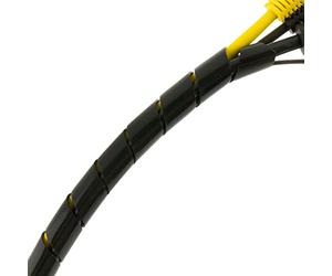 SeKi 15538 Spiral Band 7.5-60 mm 10 m Black Flexible Cable Tube Spiral Hose Cable Protection for Bundling Cables