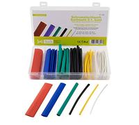 SeKi 17409 2:1 Parts Colourful Heat Shrink Tubing Assortment 80 Pieces in 6 Sizes (30 x 1, White, 10 x 2.5 mm Yellow, 20 x 4 mm Black, 10 x 6 mm Green, 6 x 10 mm Blue, 4 x 13 mm Red) Each 10 cm Long
