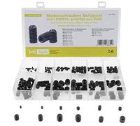 SeKi 17456 Grub Screws Assortment 160 Pieces 12 Different Dimensions M3 M4 M5 M6 M8 M10 Threaded Screws Metric Inch Sizes Hexagonal Head Allen Screw