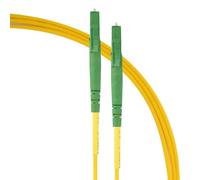 SeKi 7.5 m Fibre Optic Cable Simplex LC/APC 8° to LC/APC 8° Plug, 9/125μm OS2 Patch Cable, Fibre Optic Cable LSZH, Yellow, Singlemode