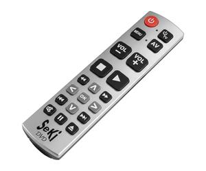 Seki DVD Universal Remote Control Silver/Black