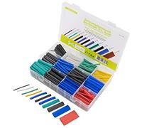 SeKi Heat Shrink Tube Assortment Colourful 560 Pieces in 6 Sizes (1 mm - 13 mm; Shrink Ratio 2:1) Each 4.5 cm Long
