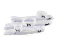 Seki Hook and Loop Cable Ties Assortment White 11.5 cm + 15 cm 45-Piece Hook and Loop Tape 12 mm Wide Cable Management Cable Organiser Reusable Hook and Loop Cable Ties Hook and Loop Fastener