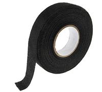 SeKi Insulation Tape for Cable Harness, 19 mm x 15 m, PET Fleece, Black, Insulation Tape for Car Cable Harness, Noise-Absorbing, Self-Adhesive, Pack of
