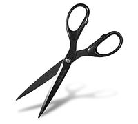 Seki Japan Japanese Multipurpose Scissors, 3.5 inch Fluorine Coating Stainless Steel Blade Office Shears for Cutting Paper Craft Fabric Photos