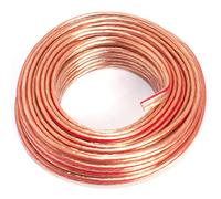 SeKi Loudspeaker Cable 2 x 1.50 mm² - 10 m - Transparent - CCA - Audio Cable - Box Cable