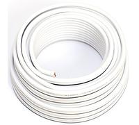 SeKi Loudspeaker Cable 2 x 4.00 mm² - 10 m - White - CCA - Audio Cable - Speaker Cable