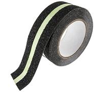 SeKi Non-Slip Adhesive Tape, Non-Slip Black/Photoluminescent Glow in The Dark, 50 mm x 5 m, Non-Slip Safety Tape for Stairs, Steps, Tiles and Flooring, Non-Slip Tape Self-Adhesive