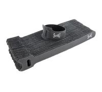 Seki Pack of 50 Hook & Loop Cable Ties, Black, 15 cm, Hook & Loop Tape, 12 mm Wide, Cable Management, Cable Organiser, Reusable Hook & Loop Cable Ties, Hook & Loop Ties with Eyelet