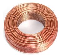 SeKi Loudspeaker Cable 2 x 0.50 mm² - 50 m - Transparent - CCA - Audio Cable - Box Cable