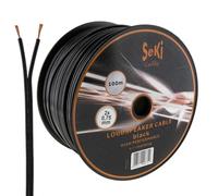 SeKi Speaker Cable 2 x 0.75 mm² 100 m Black CCA Audio Cable Speaker Cable