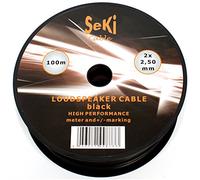 Speaker Cable 2 x 2.50 mm² 100 m Black CCA Audio Cable Speaker Cable