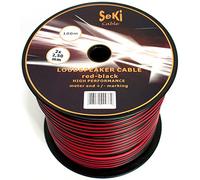 SeKi Speaker Cable 2 x 2.50 mm² 100 m Red/Black CCA Audio Cable Speaker Cable