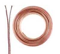 SeKi Speaker Cable Transparent 2 x 0.50 mm² - 10 Metre Ring | CCA Copper Speaker Cable for Clear Sound for HiFi, Home Cinema and Car HiFi with Polarity Marking