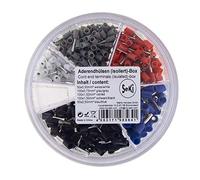 SeKi Wire End Ferrules Assortment Shaker Box Insulated 0.5-2.5 mm² - 400 Pieces
