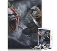 Sekiro The Wolf Samurai 1000-piece Jigsaw Puzzles Mindful Learning Fun Game Unique Gift for Joyful Celebrations Size 38x26cm