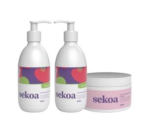 Sekoa PACK Hair Thickening Shampoo 300ml Conditioner 300ml and Conditioning Masque 250ml