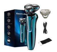 Sekoda Pro 8 Electric Shaver, Electric Razor for Man, 4D Floating Head Shaver, Fast Charging, Quiet Motor, Dual-Track Blades, IP6X Waterproof, Close Smooth Shave (Green,Standard)